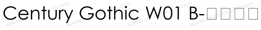 Century Gothic W01 B字体转换